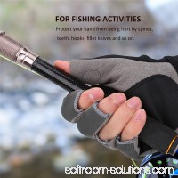 WALFRONT Half Finger Gloves Non-Slip Breathable Fishing Gloves for Men's & Women Outdoor Fishing Sports   